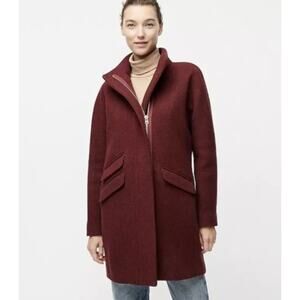 J. Crew Nello Gori Cocoon Coat in Italian Stadium Cloth Wool Blend Jacket